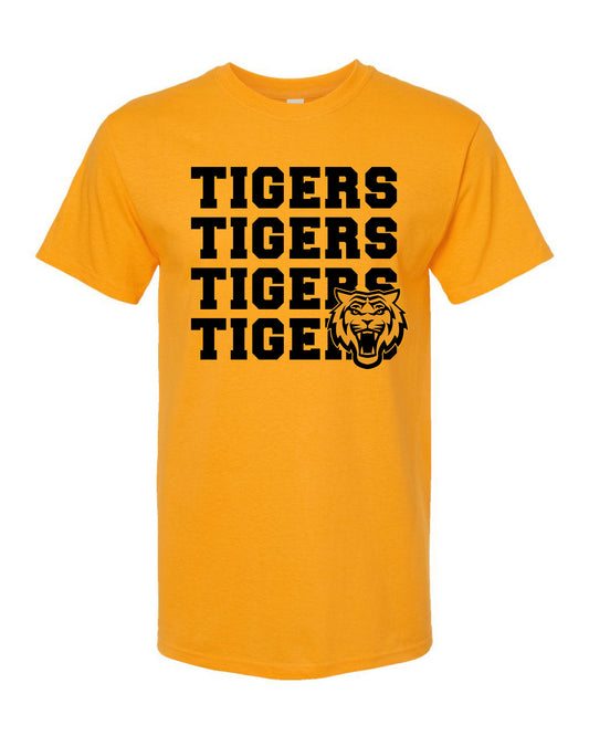 Tshirt - Bold Repeat Tigers