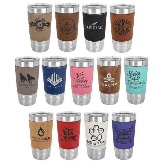 Polar Camel 20 oz Leatherette Tumbler