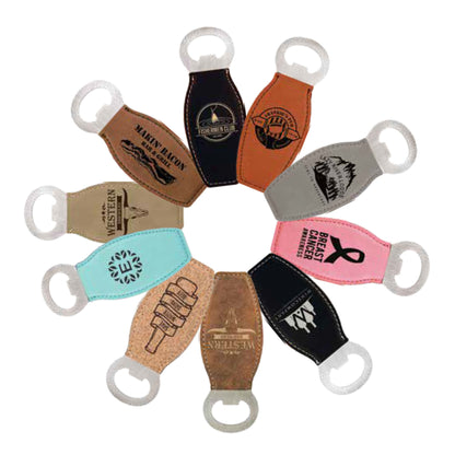 Leather Bottle Opener with Magnet