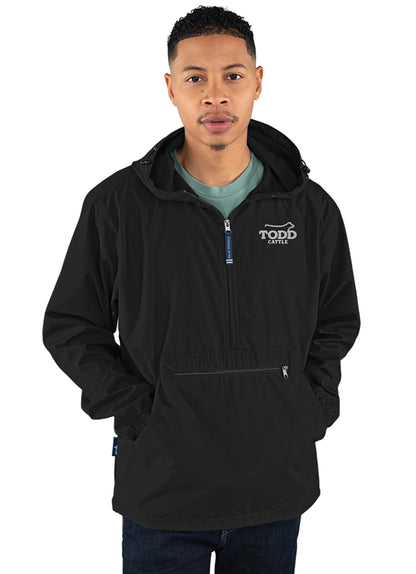 Charles River Men's Black Pack-N-Go Pullover