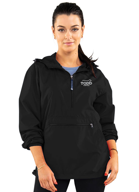 Charles River Men's Black Pack-N-Go Pullover